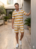 V neck T-Shirt & Short Suit